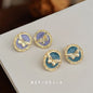 French Retro Oil Painting Earrings(Pack of 3) Net Price Rs.38