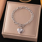 Anti-tarnish buckle heart bracelet (Pack of 3) Net Price Rs.68