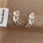 Plum Blossom Branch and Leaf Earrings(Pack of 3) Net Price Rs.38