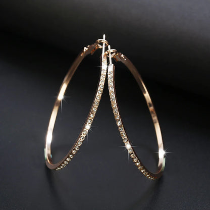 Sparkling Circle Diamond Earrings(Pack of 2) Net Price Rs.55