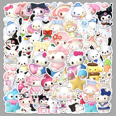 Die Cut 50 Pcs Sticker Packet (Pack of 2) Net Price Rs.85