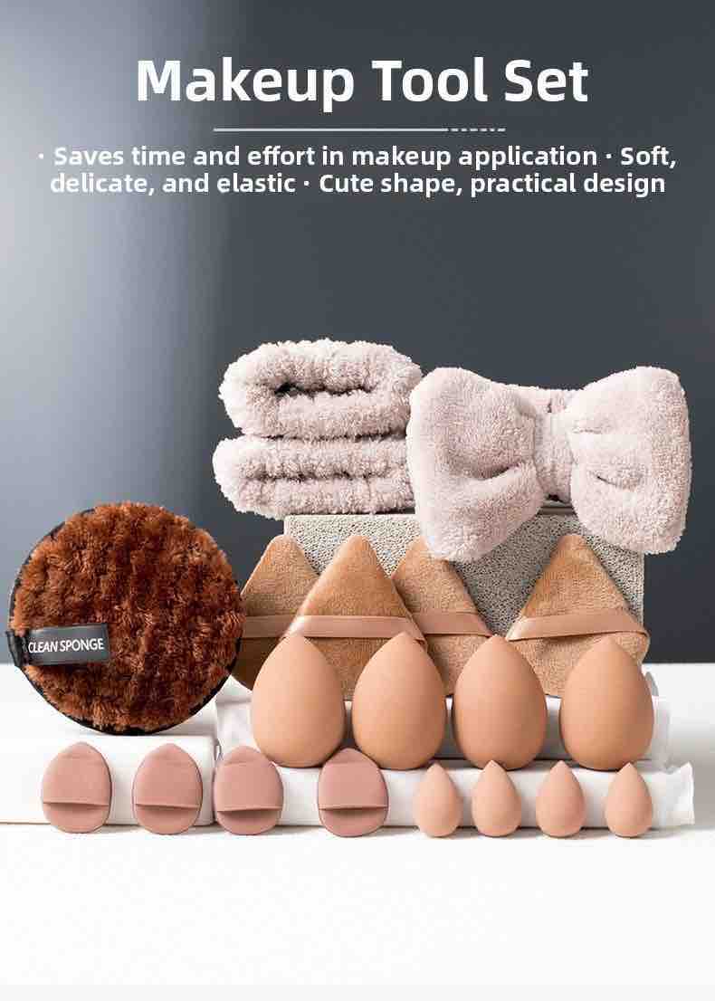 Korean Makeup Sponge puff Blender Kit (20 Pcs)(2 packs) Net Price Rs.190