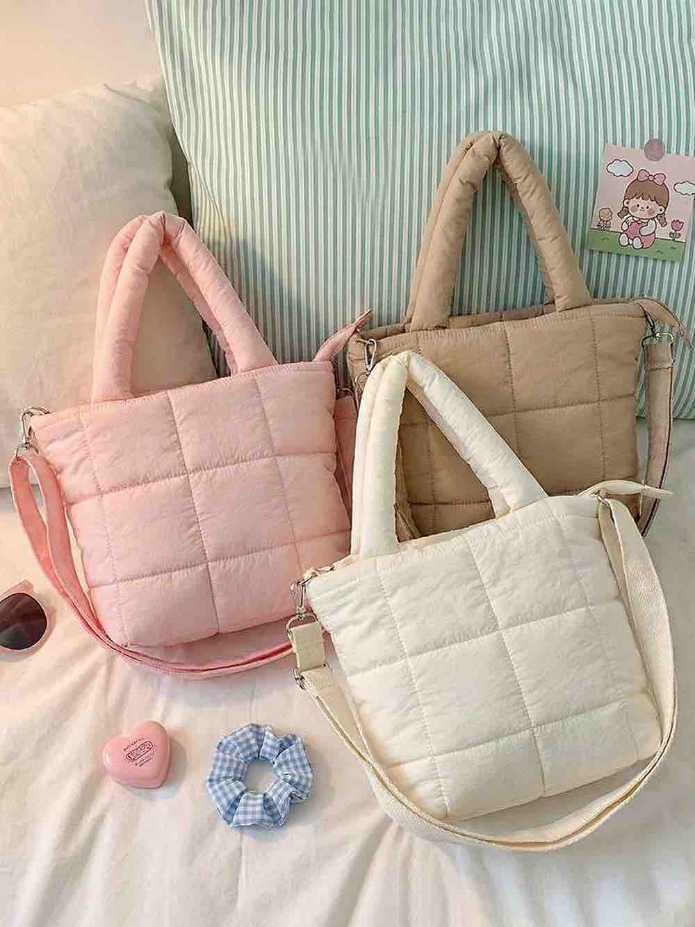 Puffer Tote Bag(2 pcs) Net Price Rs.415