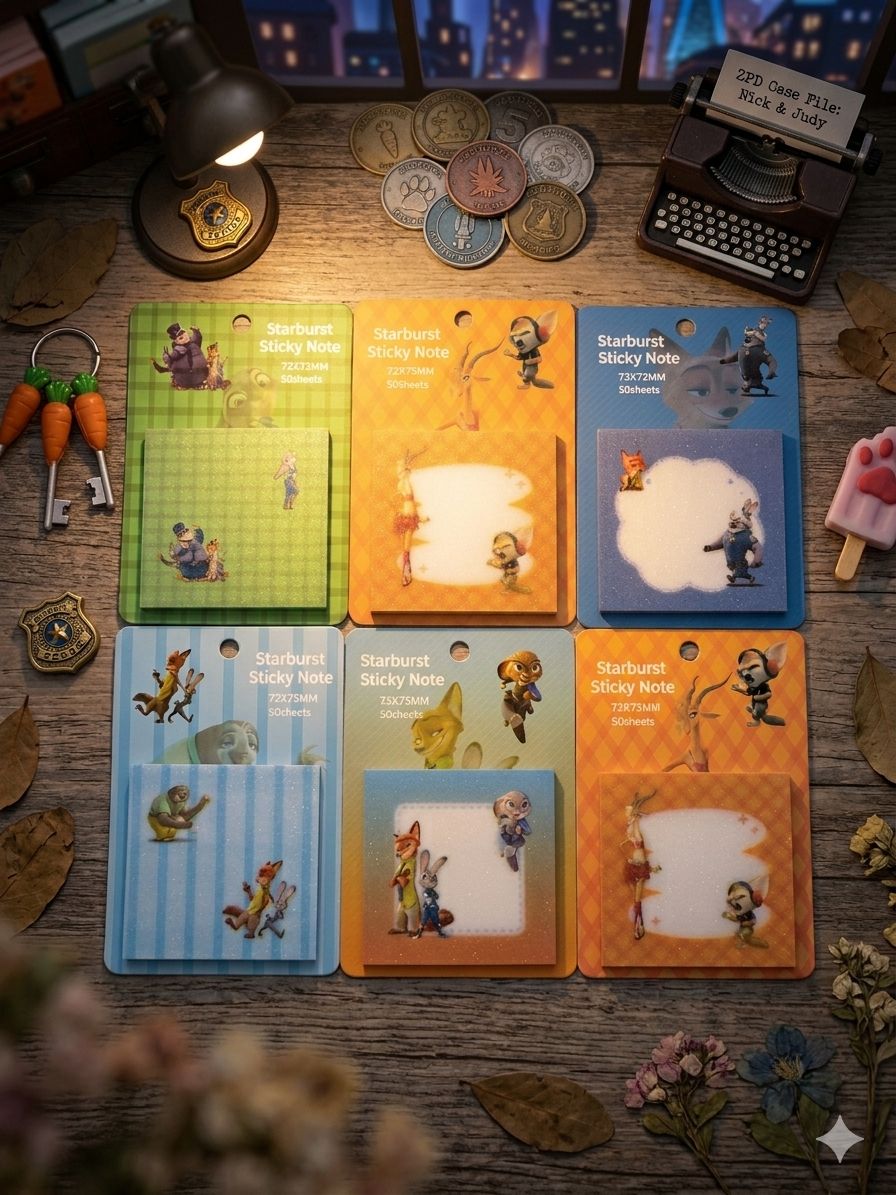 Zootopia Sticky Notes(Pack of 6) Net Price Rs.36