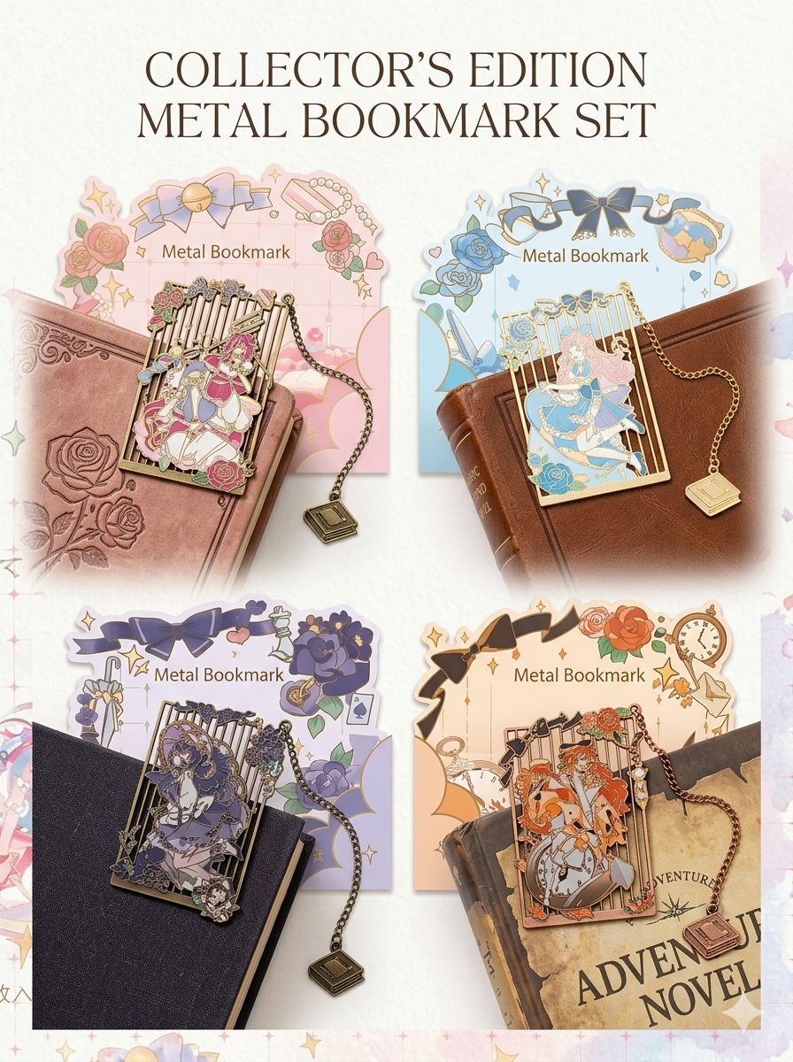 Premium Metal Bookmark(4 pcs) Net Price Rs.140