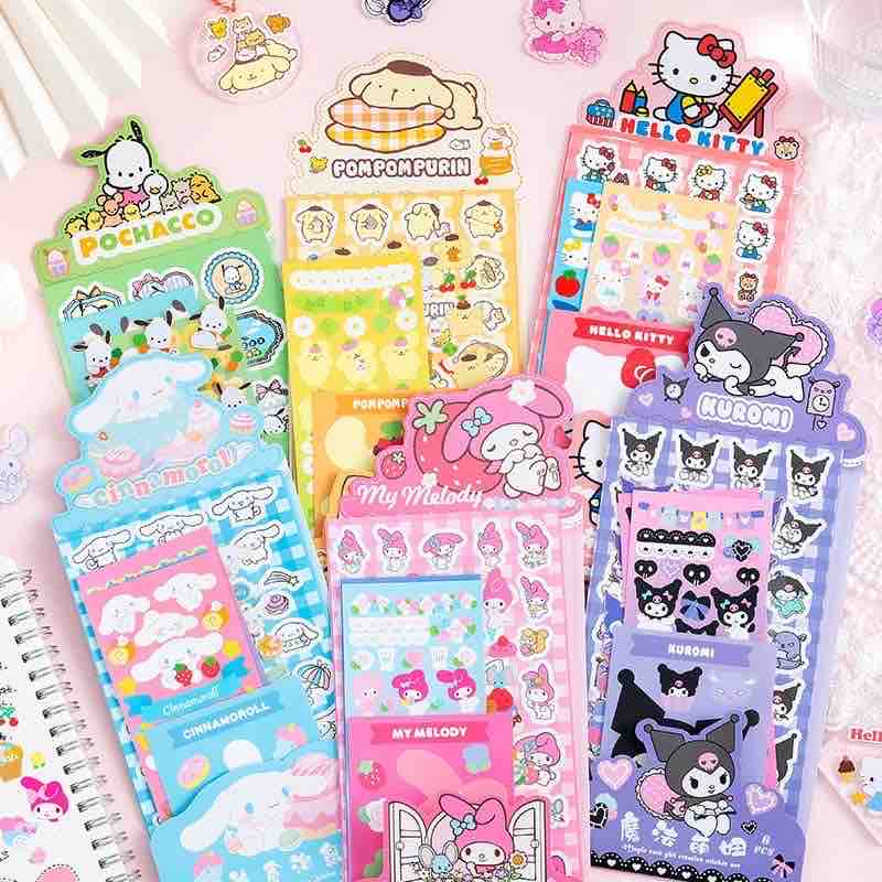 Sanrio sticker pack(6 pcs) Net Price Rs.30