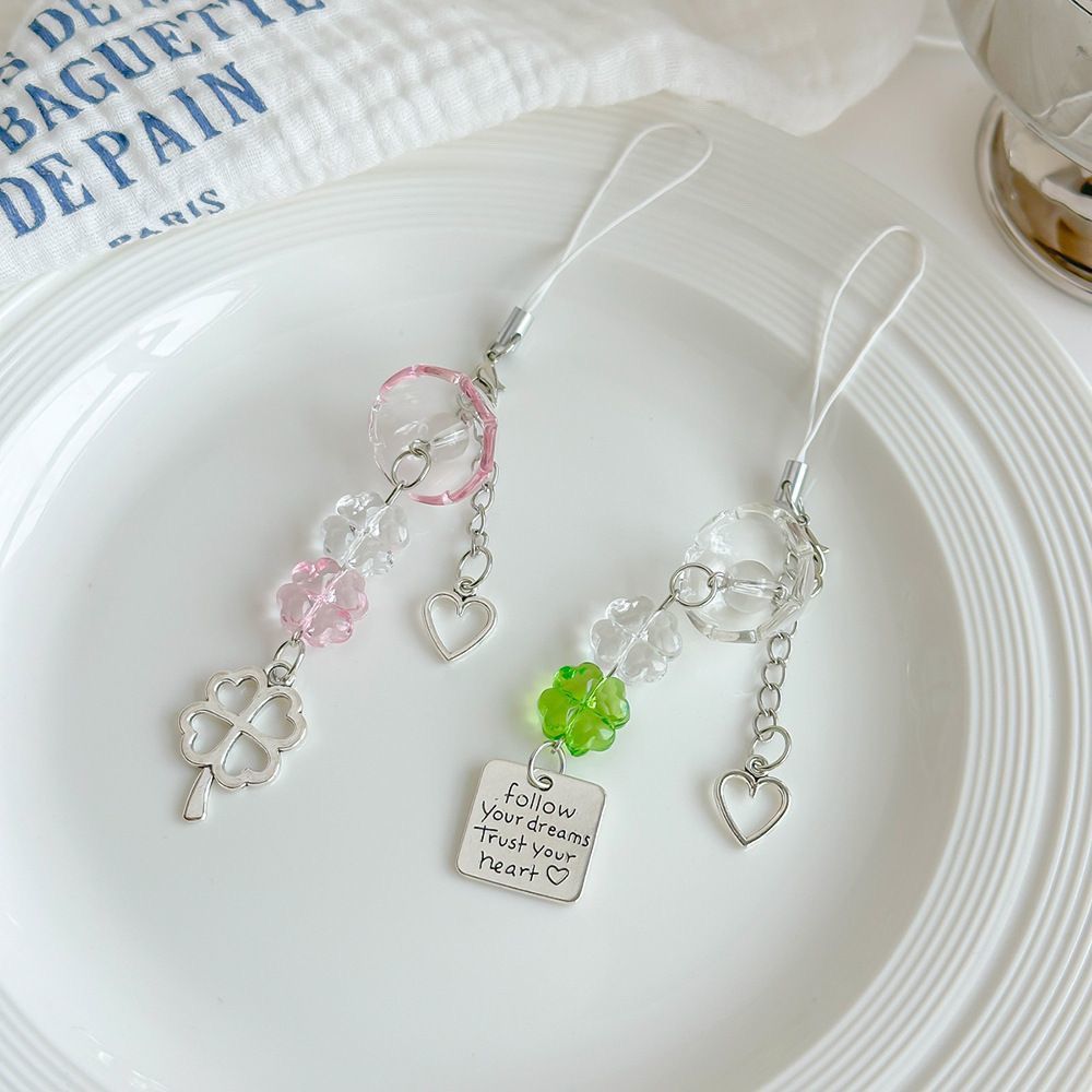 Four Leaf Clover Phone Charms(6 pcs) Net Price Rs.45