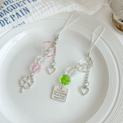 Four Leaf Clover Phone Charms(6 pcs) Net Price Rs.45