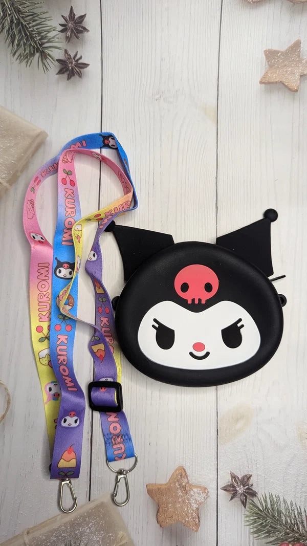 Kuromi Silicon Sling Purse(3 pcs) Net Price Rs.150