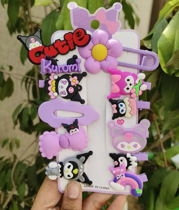 Kuromi Hair Clips Set (3 pack) Net Price Rs. 60