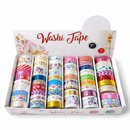 Aesthetic Washi Tape (12 pcs) Net Price Rs.11
