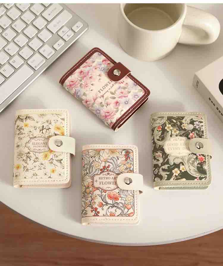 Vintage Flower Card case(Pack of 2) - Net Price Rs.85