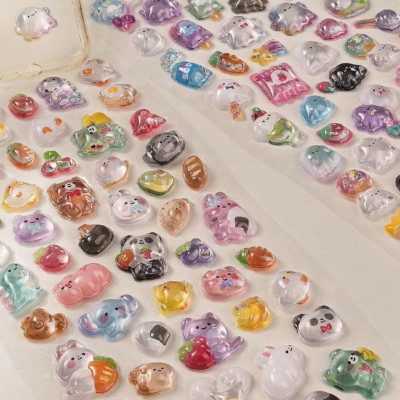Kawaii Acrylic Sticker (4 Pcs) Net Price Rs.30