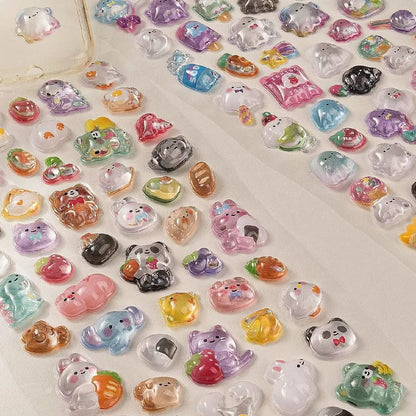 Kawaii Acrylic Sticker (4 Pcs) Net Price Rs.30