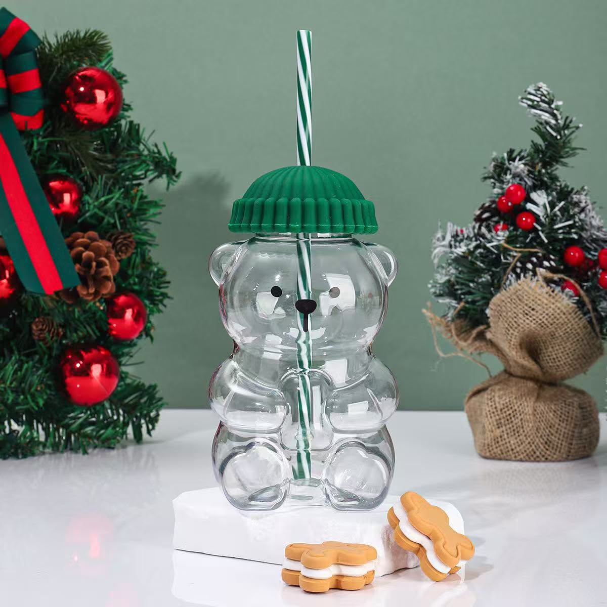 Premium Quality Teddy Bear Glass Sipper (2 Pcs) Net Price Rs.195