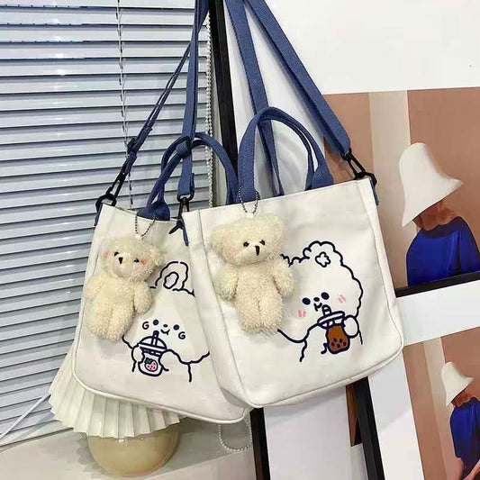 Korean Canvas Bag (2 Pcs) Net Price Rs.235