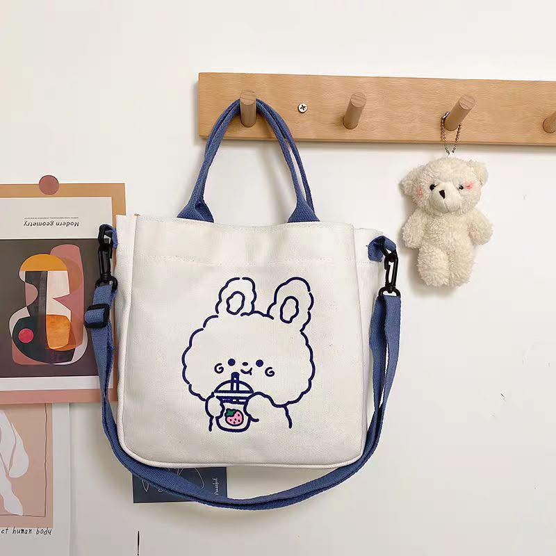 Korean Canvas Bag (2 Pcs) Net Price Rs.235