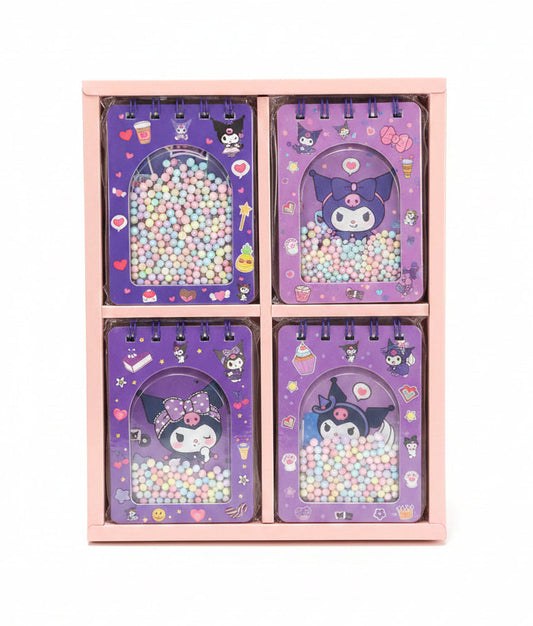 Kuromi Styroball Spiral Diary(4 pcs) Net Price Rs.60