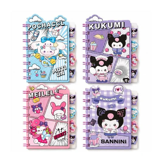 A7 Sanrio tabs Diary(4 pcs) Net Price Rs.45