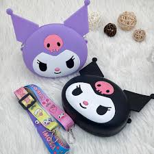 Kuromi Silicon Sling Purse(3 pcs) Net Price Rs.150