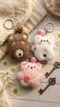 Mini Plushies Keychain with Bell (3 Pcs) Net Price Rs.45