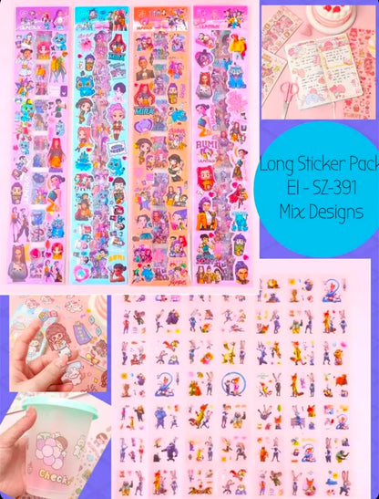 Long Sticker Pack ( 5 Pcs ) Net Price. Rs 42