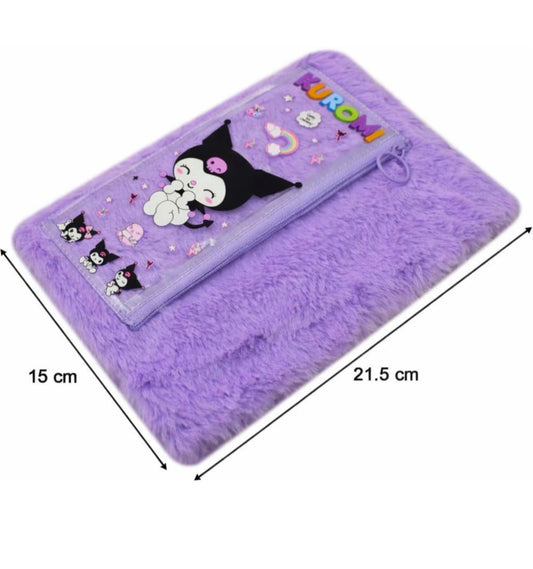 A5 Fur Diary with Attached Pencil Case (2 Pcs) Net price Rs.130