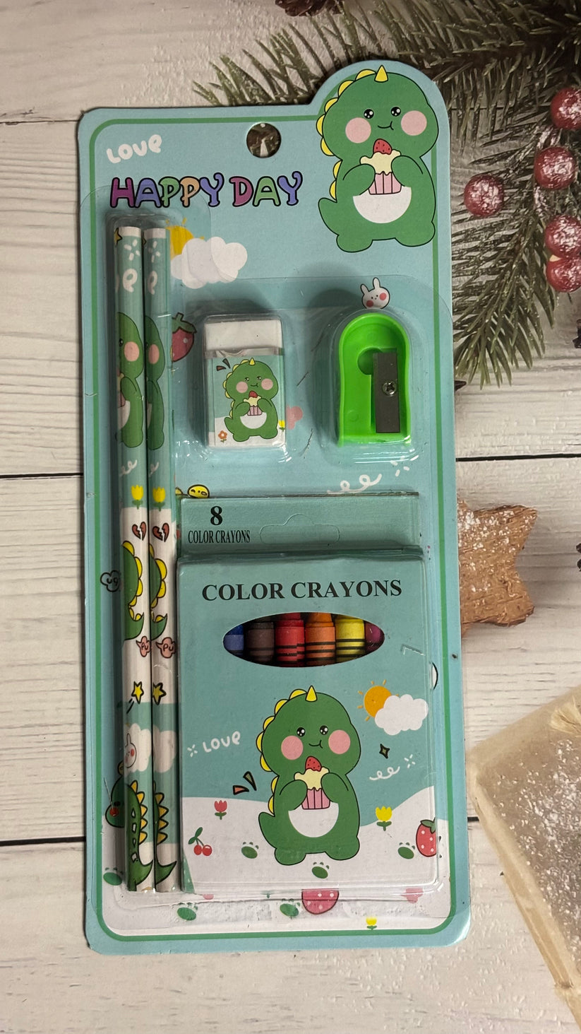 Cute Crayons Stationery Set (4 Sets) Net Price Rs.38