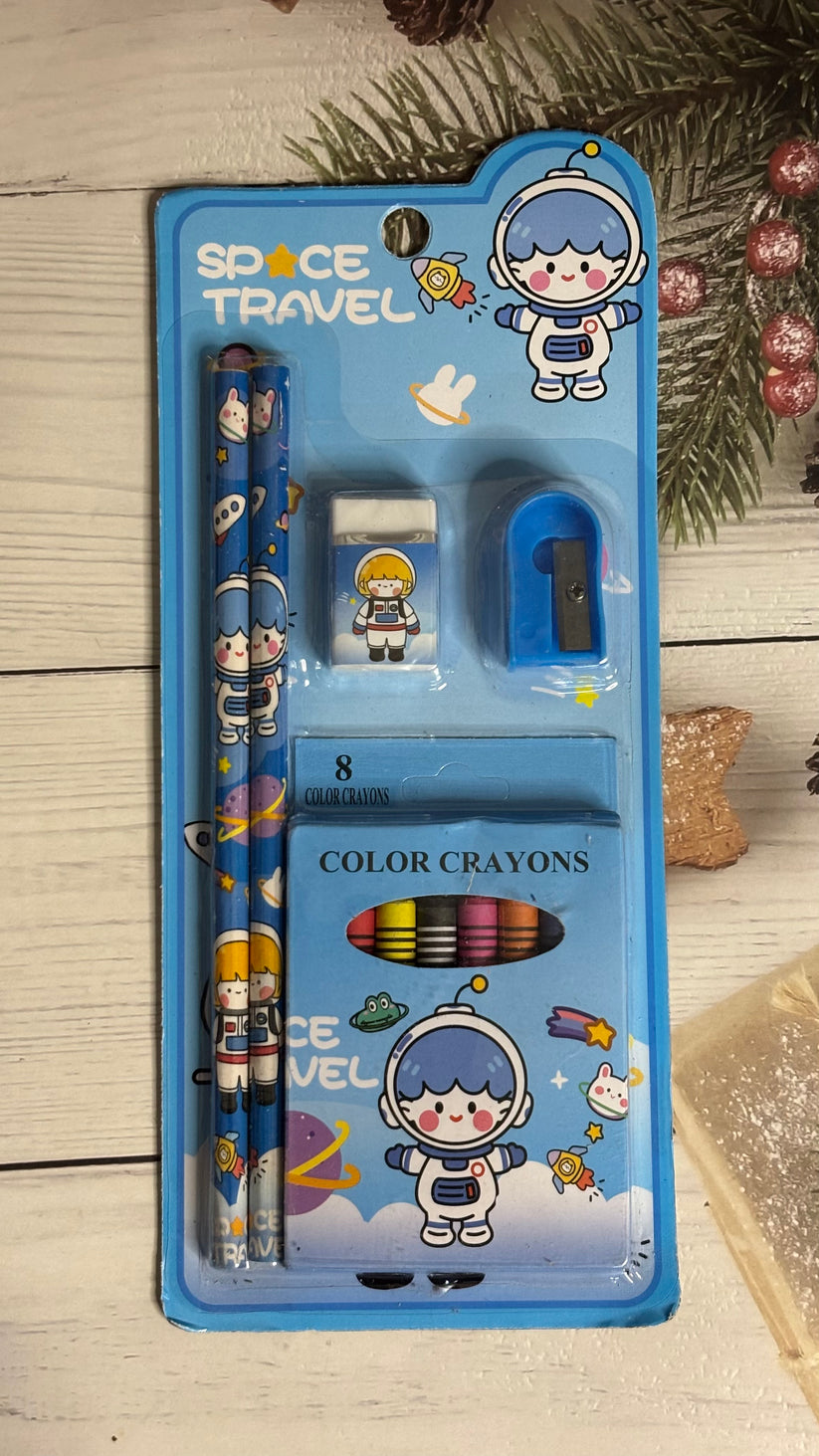 Cute Crayons Stationery Set (4 Sets) Net Price Rs.38
