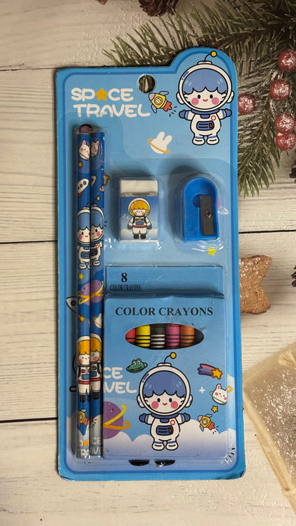 Cute Crayons Stationery Set (4 Sets) Net Price Rs.38
