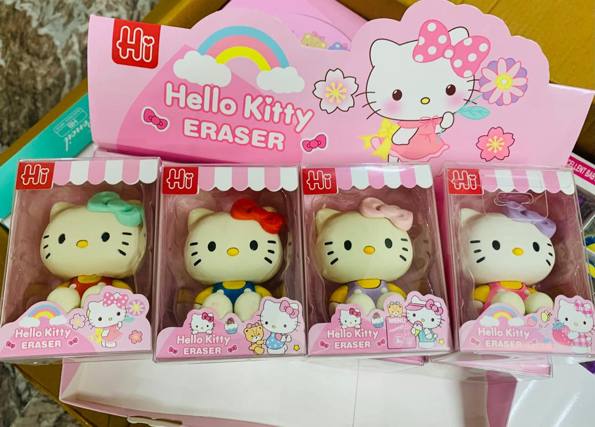 Hello Kitty 3D Figurine Eraser (2 pcs) Net Price Rs.90
