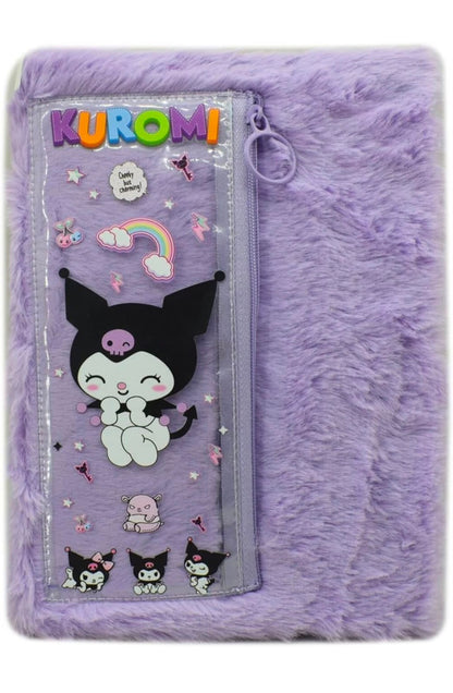 A5 Fur Diary with Attached Pencil Case (2 Pcs) Net price Rs.130