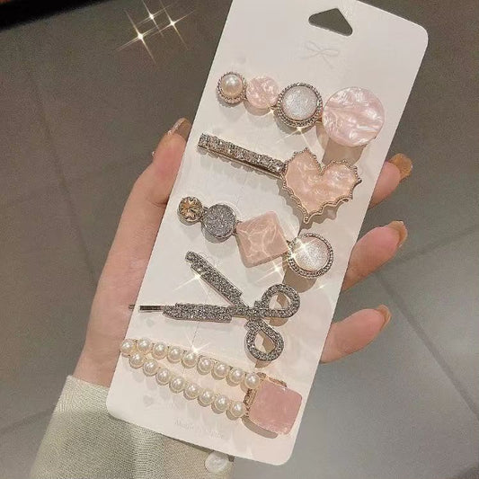 Crystal hair clips (3 packs) Net price Rs. 95