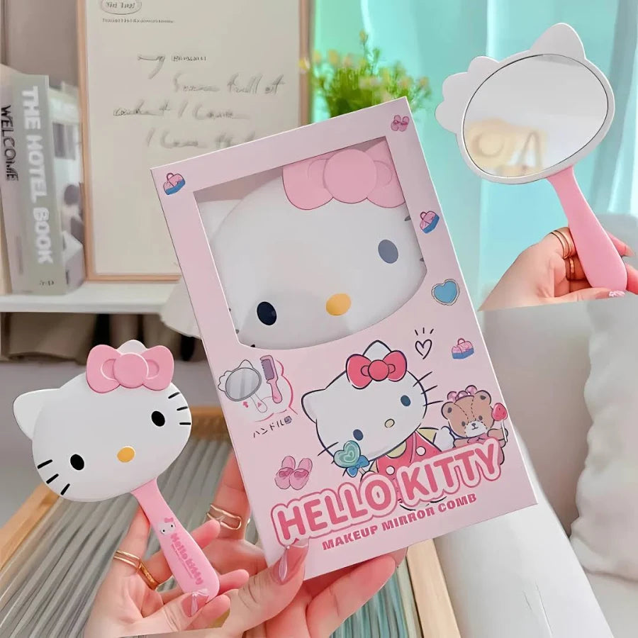 Sanrio Hand Makeup Mirror with Comb(Pack of 4) Net Price Rs.135