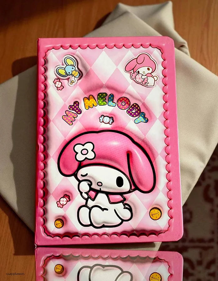 A5 Sanrio Hardcover Strap Closure Diary(4 pcs) Net Price Rs.95