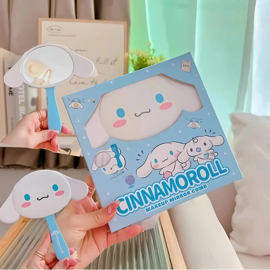 Sanrio Hand Makeup Mirror with Comb(Pack of 4) Net Price Rs.135