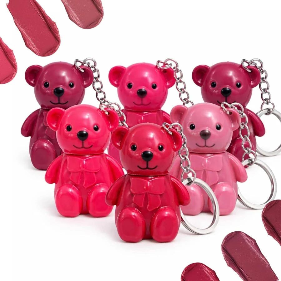 Teddy Keychain Lip Gloss (6 pcs) Net Price Rs.38