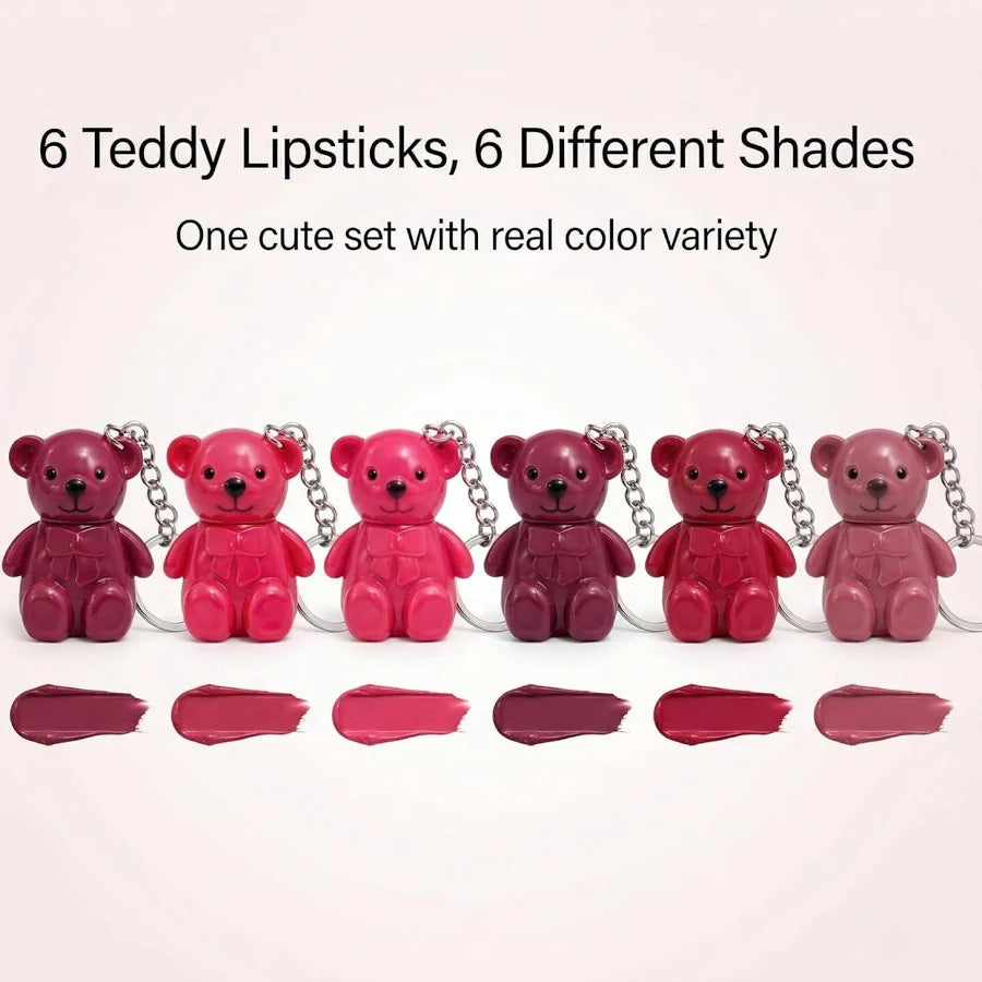 Teddy Keychain Lip Gloss (6 pcs) Net Price Rs.38