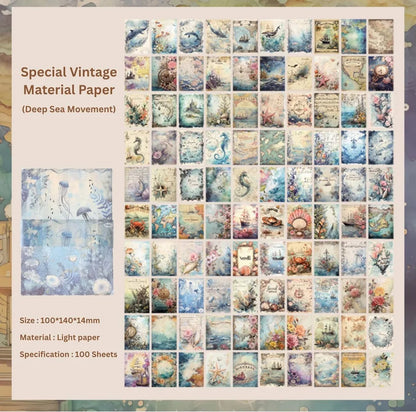 Vintage Craft Paper 100 pcs Set(Pack of 2) Net Price Rs.80