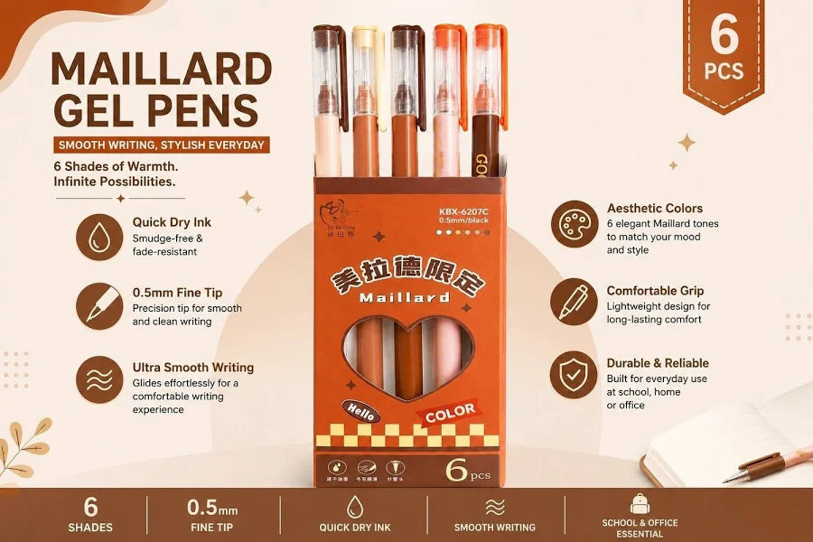 Maillard Gel Pen Set(Pack of 3) Net Price Rs.80